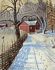 Famous Barn Paintings - A Path to the Barn